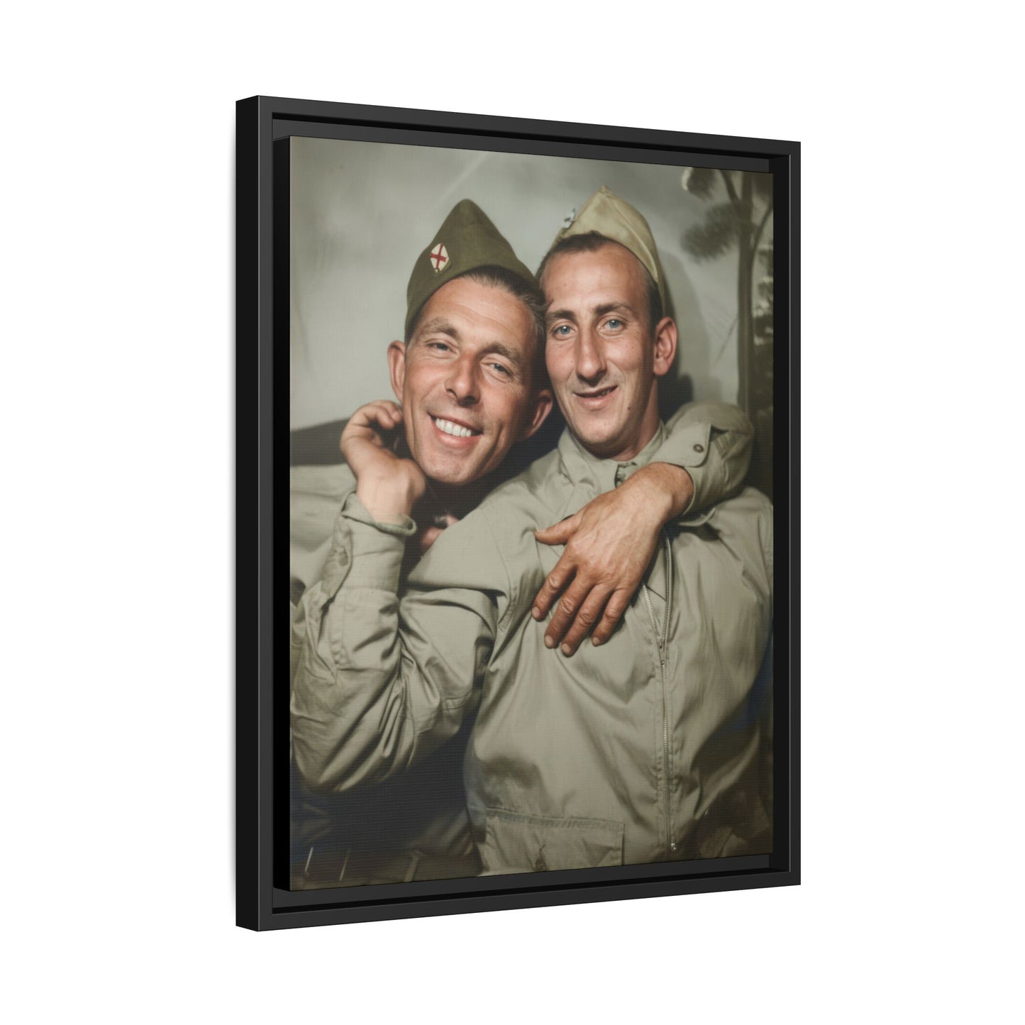 paire 032 | Framed Vintage Photo - Matte Canvas