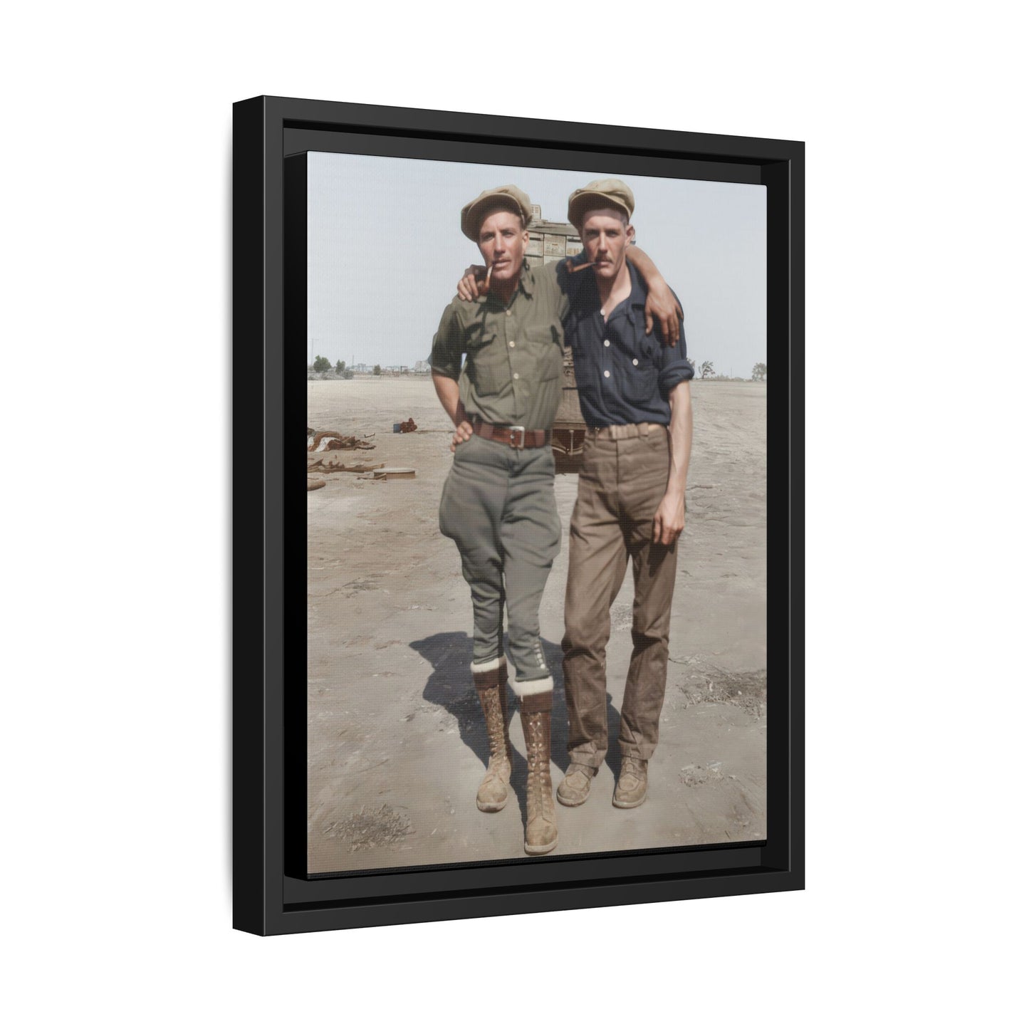 paire 061 | Framed Vintage Photo - Matte Canvas