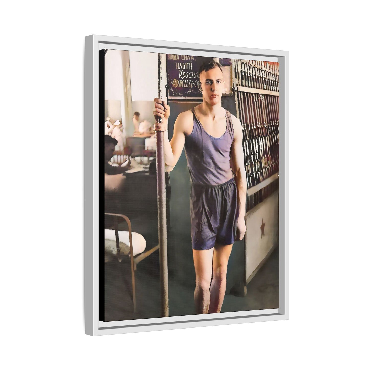 celibataire 020 | Framed Vintage Photo - Matte Canvas