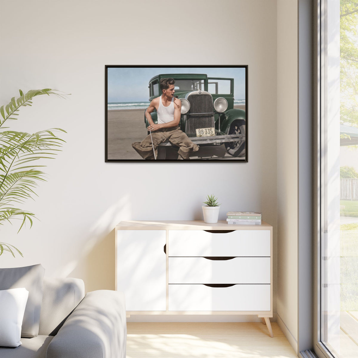 celibataire 008 | Framed Vintage Photo - Matte Canvas