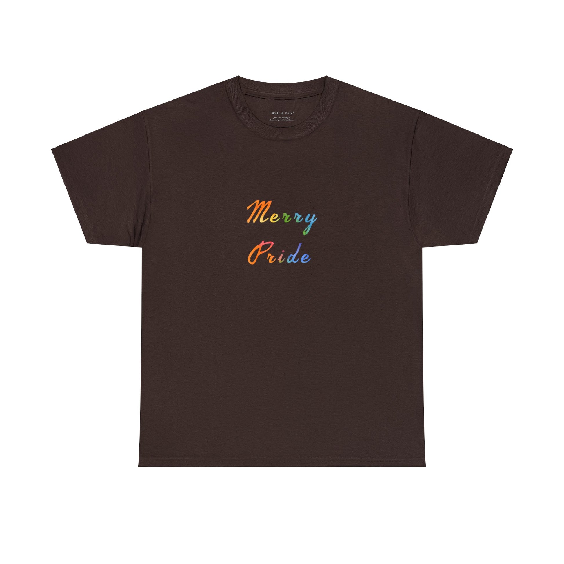 Walt & Pete - Merry Pride | Graphic T-Shirt Gay Month Queer LGBTQ History June October Dad Gift Uncle