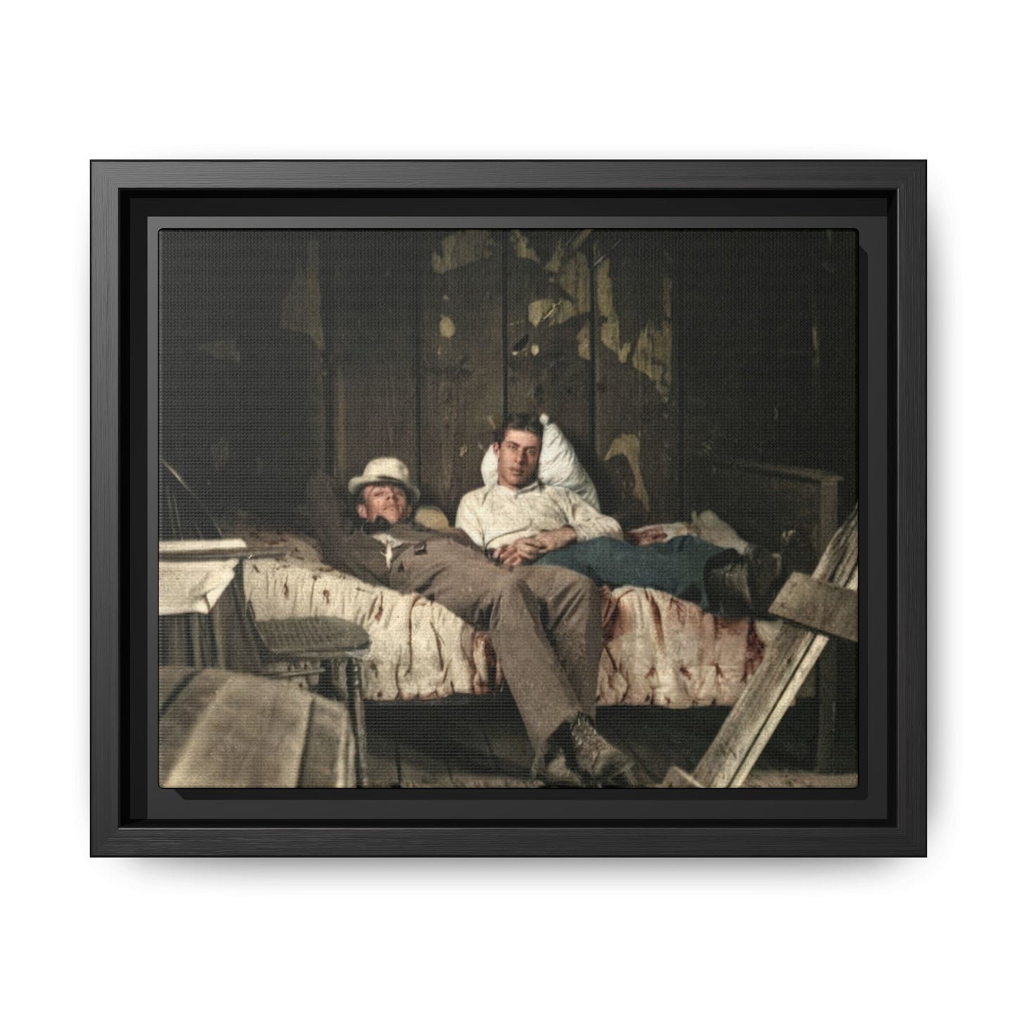 paire 023 | Framed Vintage Photo - Matte Canvas