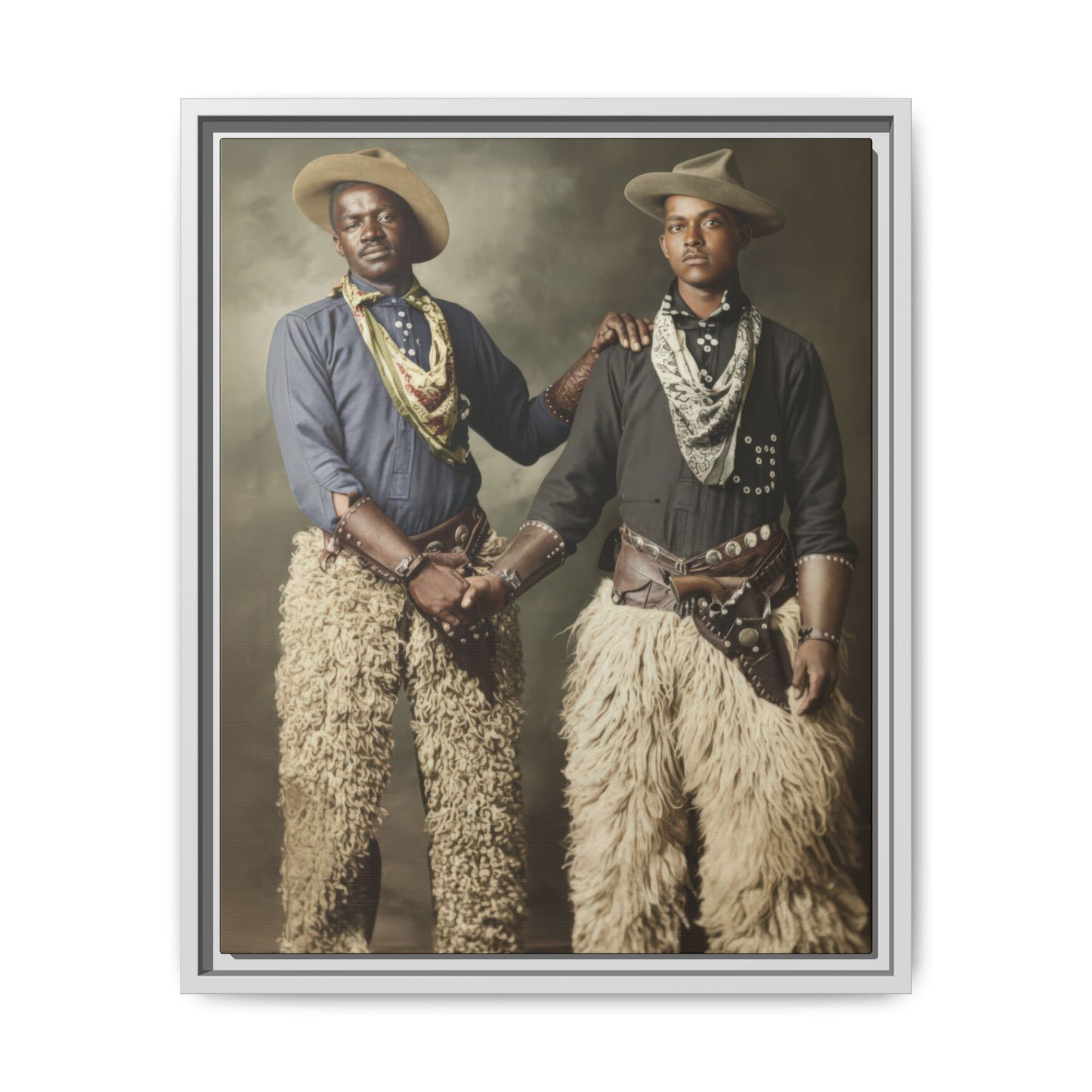 paire 028 | Framed Vintage Photo - Matte Canvas