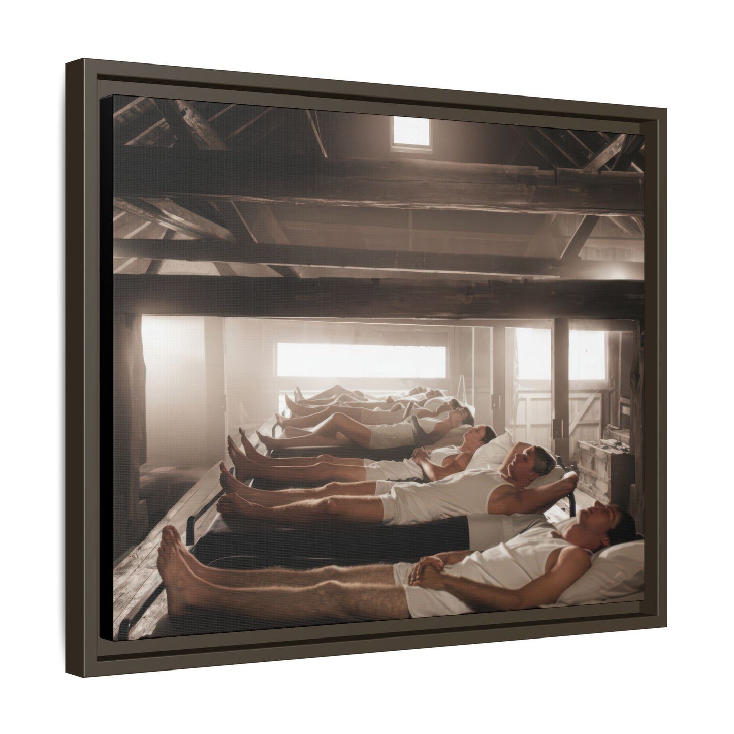 hommes 013 | Framed Vintage Photo - Matte Canvas