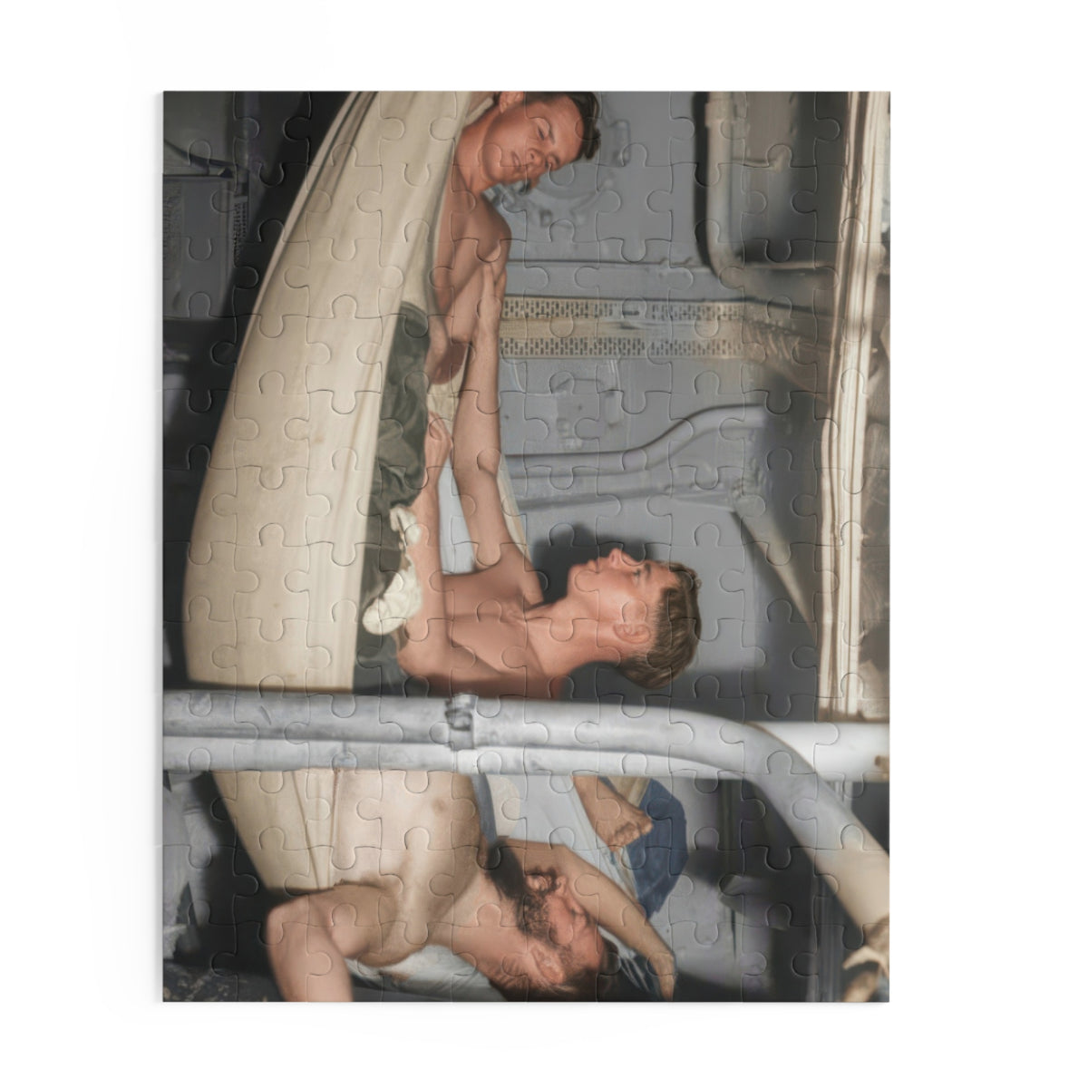 Men Among Canvas Hammocks Jigsaw Puzzle | LGBTQ+ Heritage | hommes 004