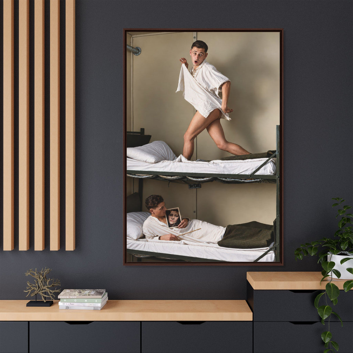 paire 168 | Framed Vintage Photo - Matte Canvas