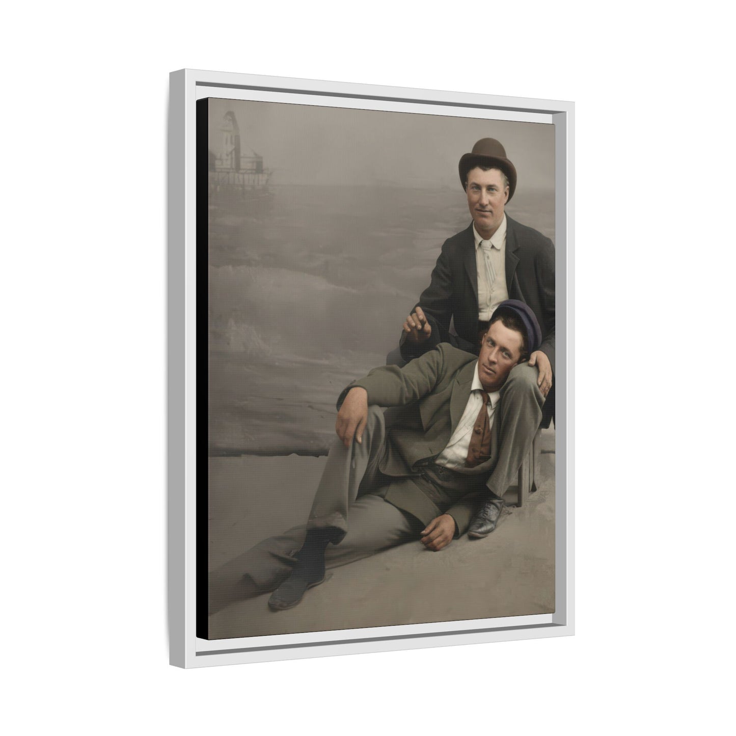 paire 093 | Framed Vintage Photo - Matte Canvas