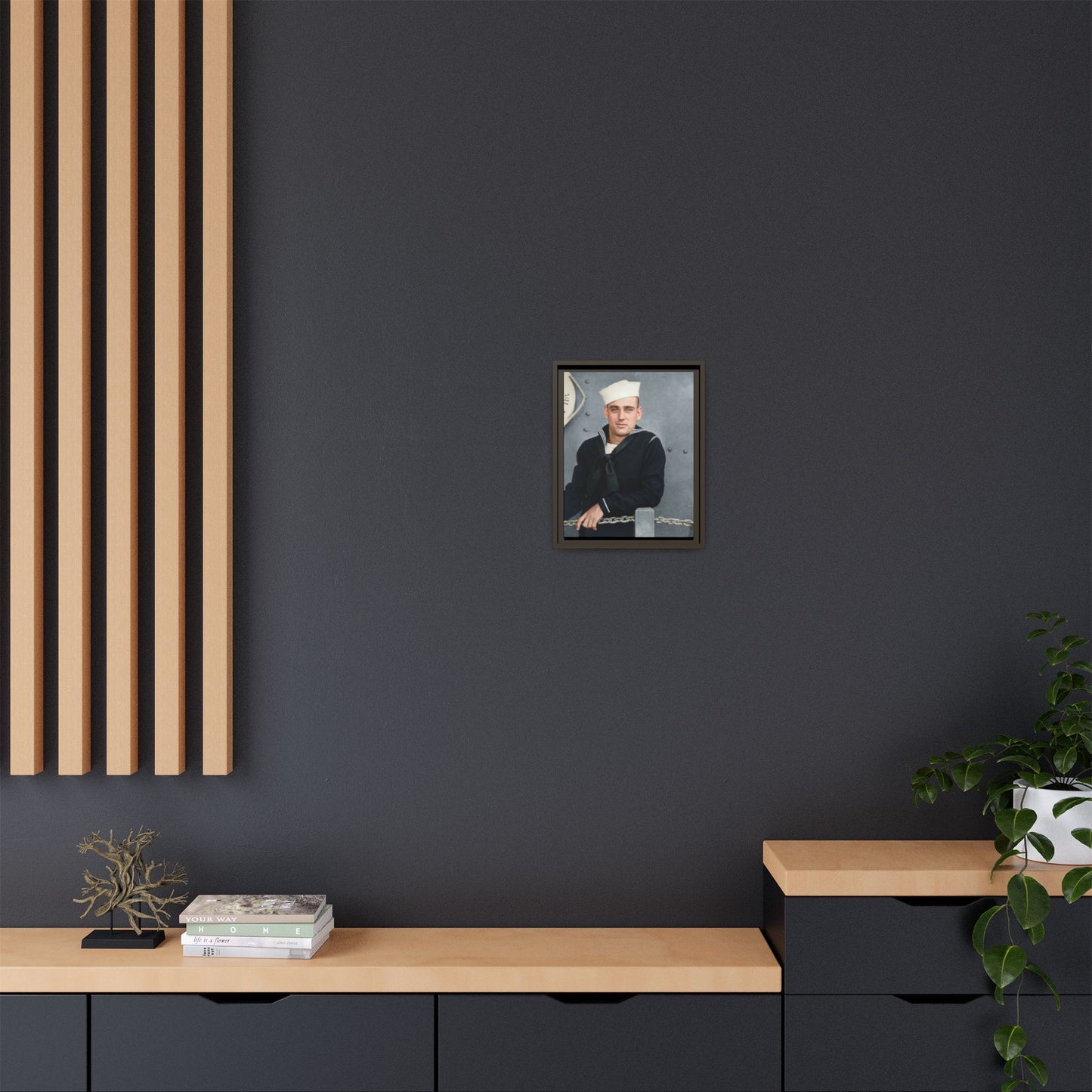 celibataire 023 | Framed Vintage Photo - Matte Canvas