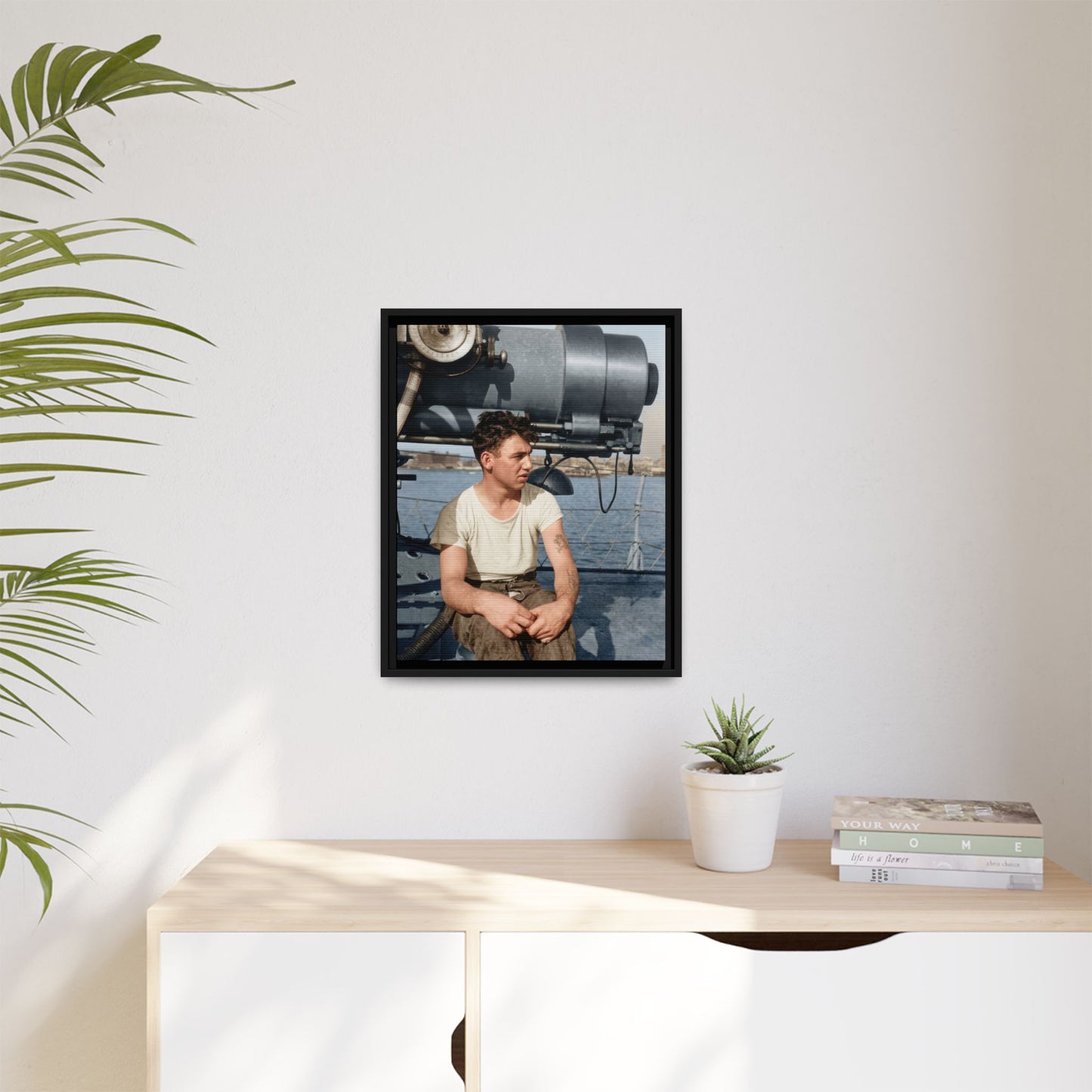 celibataire 026 | Framed Vintage Photo - Matte Canvas