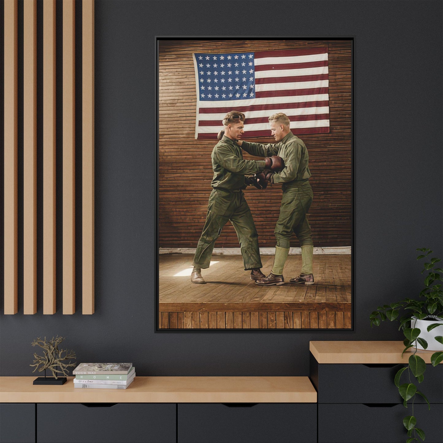 athlétisme 034 | Framed Vintage Photo - Matte Canvas