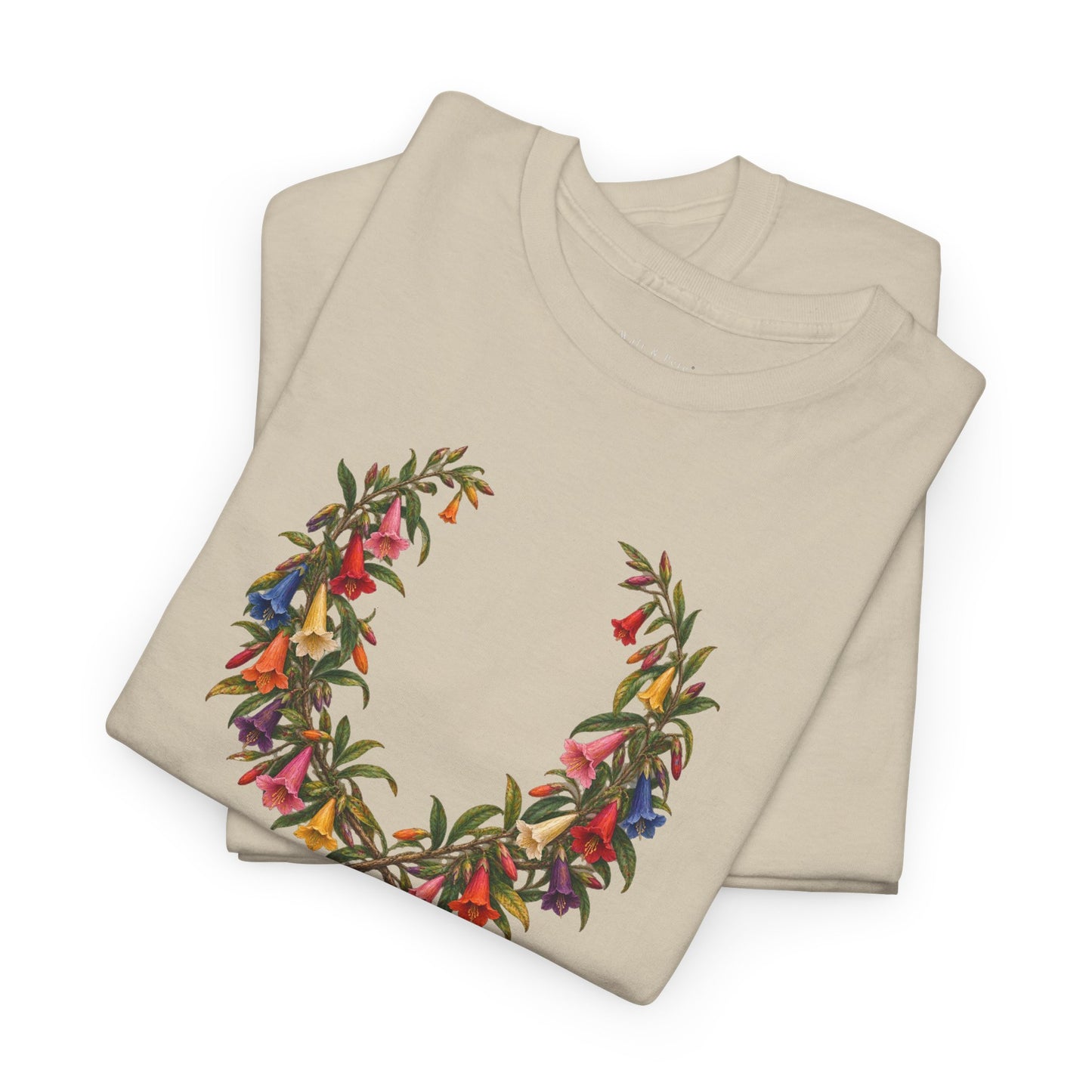 Orgullo Cantuta Pride T-Shirt | Peruvian Botanical LGBTQ+ Tee