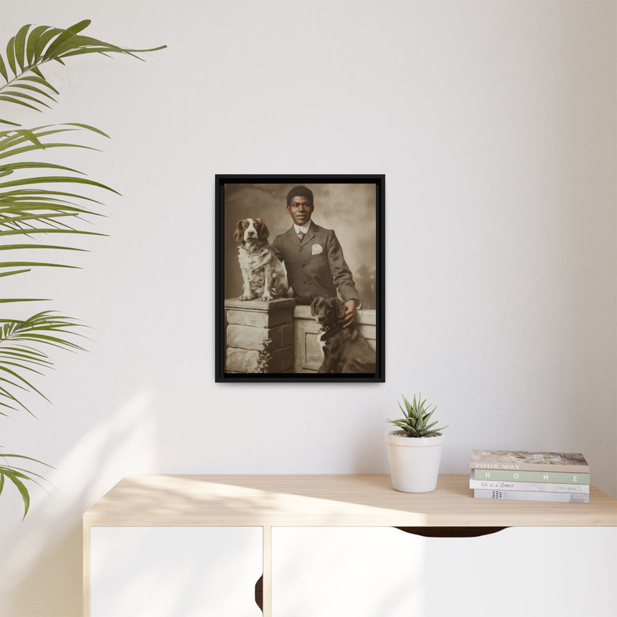 celibataire 009 | Framed Vintage Photo - Matte Canvas