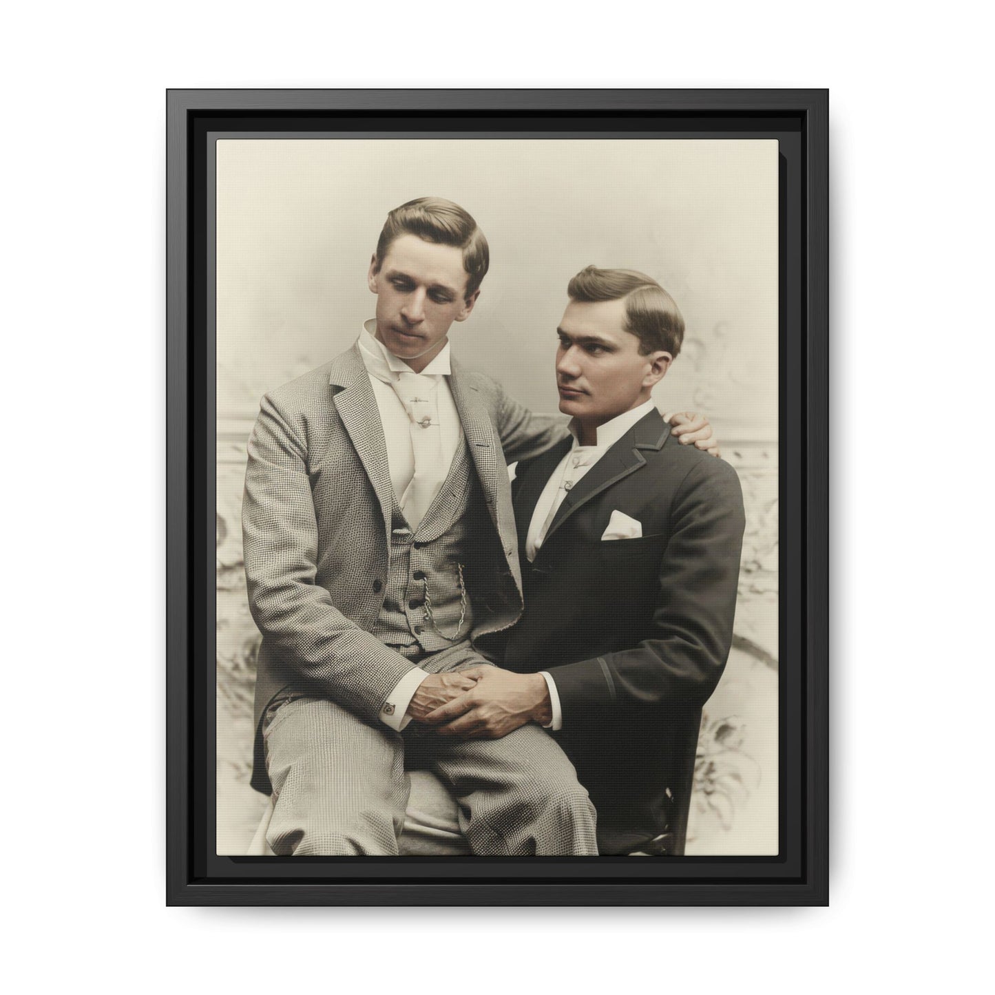 paire 063 | Framed Vintage Photo - Matte Canvas