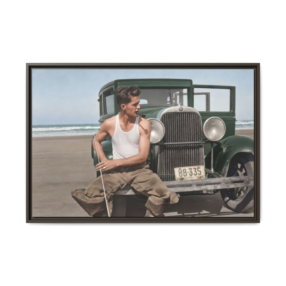 celibataire 008 | Framed Vintage Photo - Matte Canvas