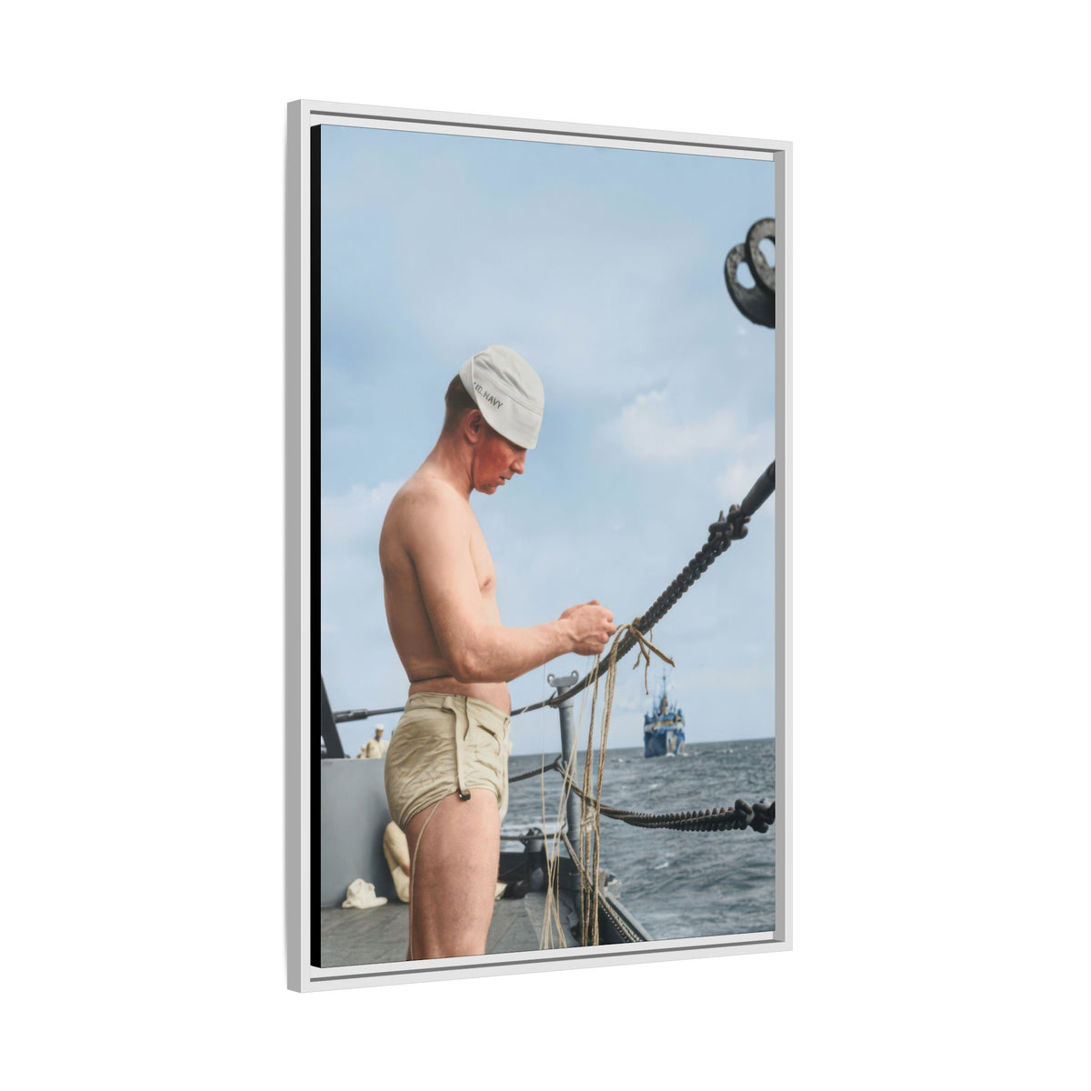 celibataire 043 | Framed Vintage Photo - Matte Canvas