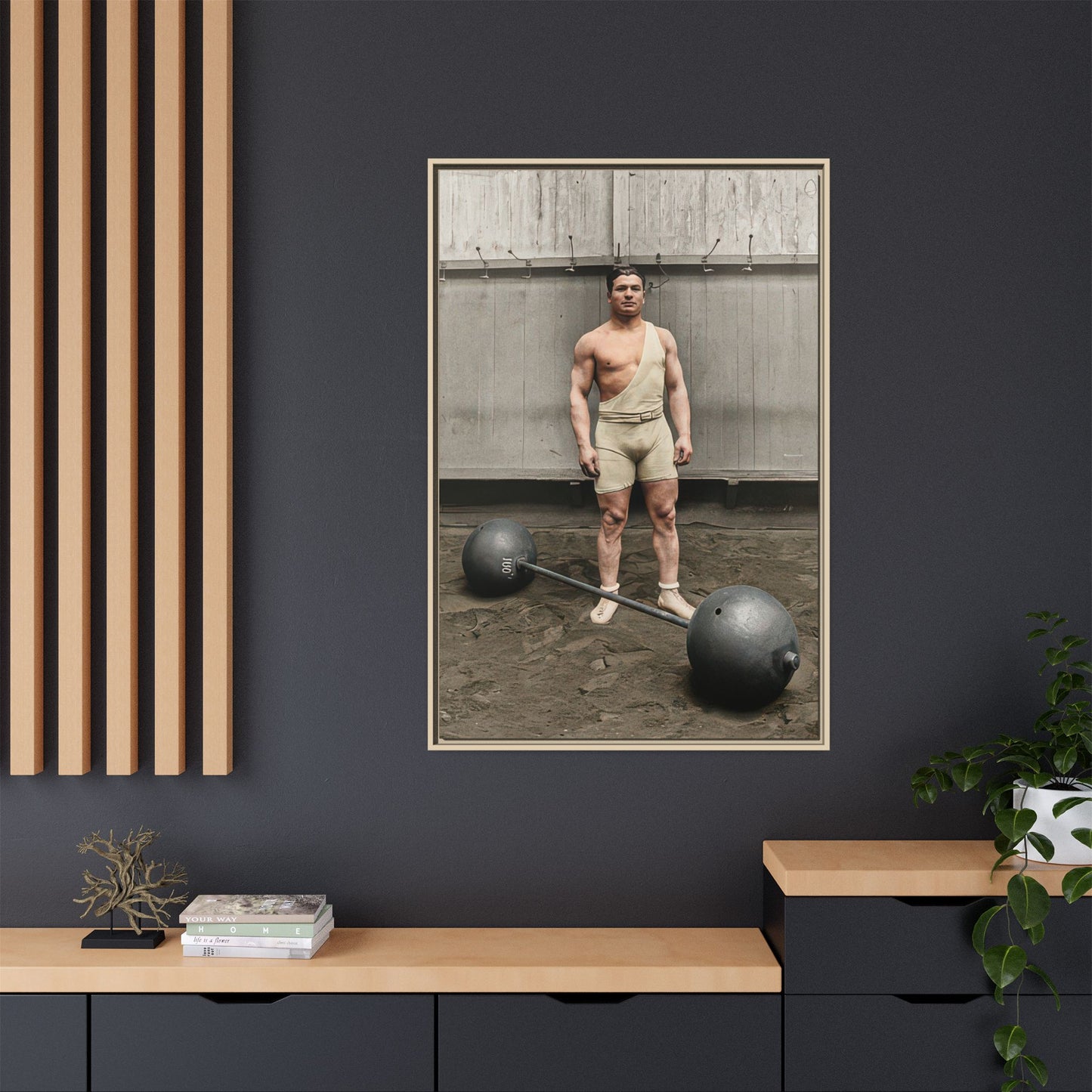 athlétisme 050 | Framed Vintage Photo - Matte Canvas