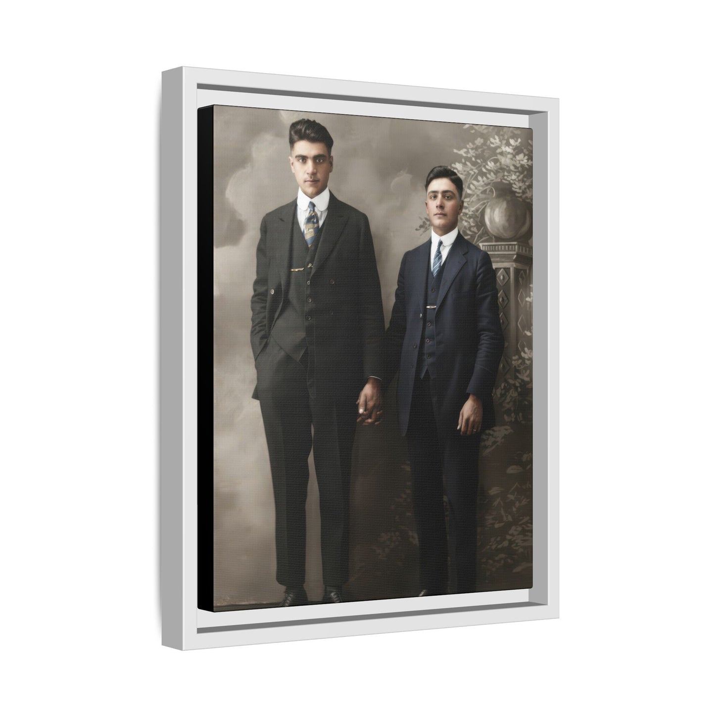 paire 085 | Framed Vintage Photo - Matte Canvas