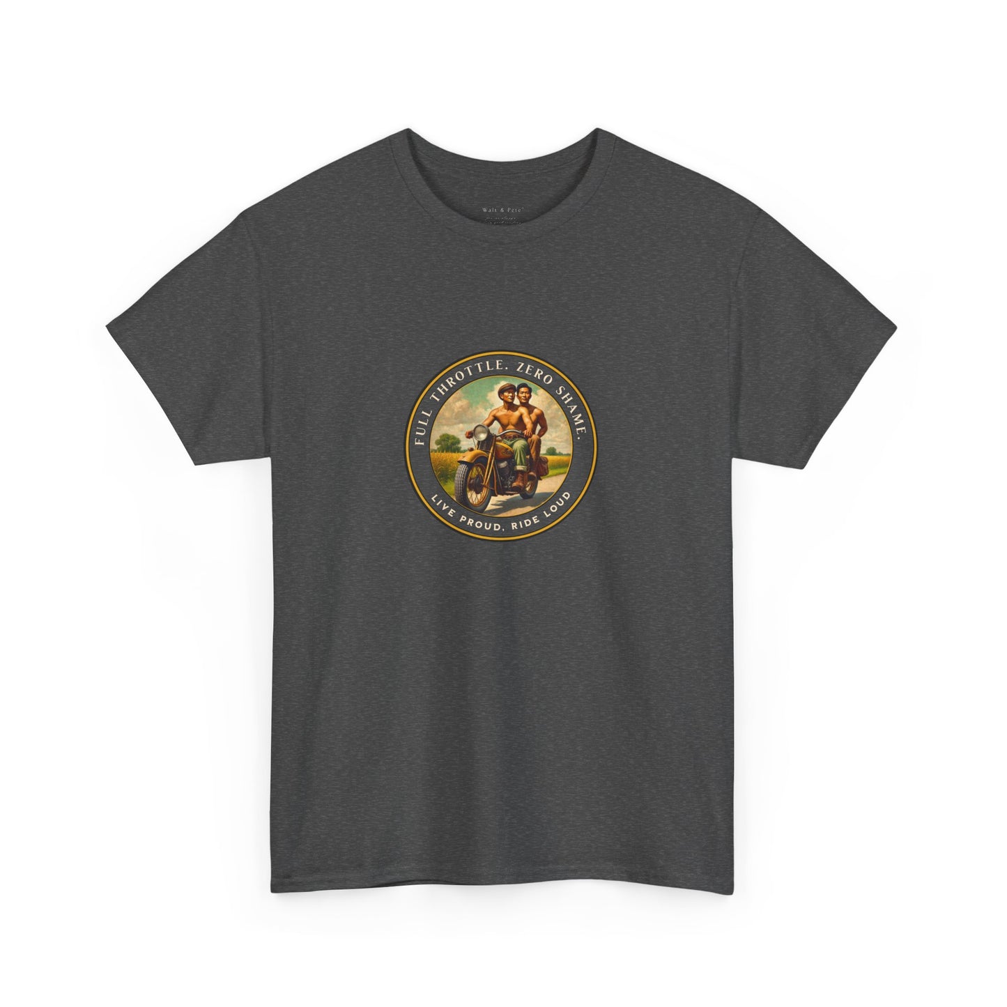 Open Road Motorcycle Pride T-Shirt | Vintage Rider Graphic Tee | LGBTQ Biker Shirt