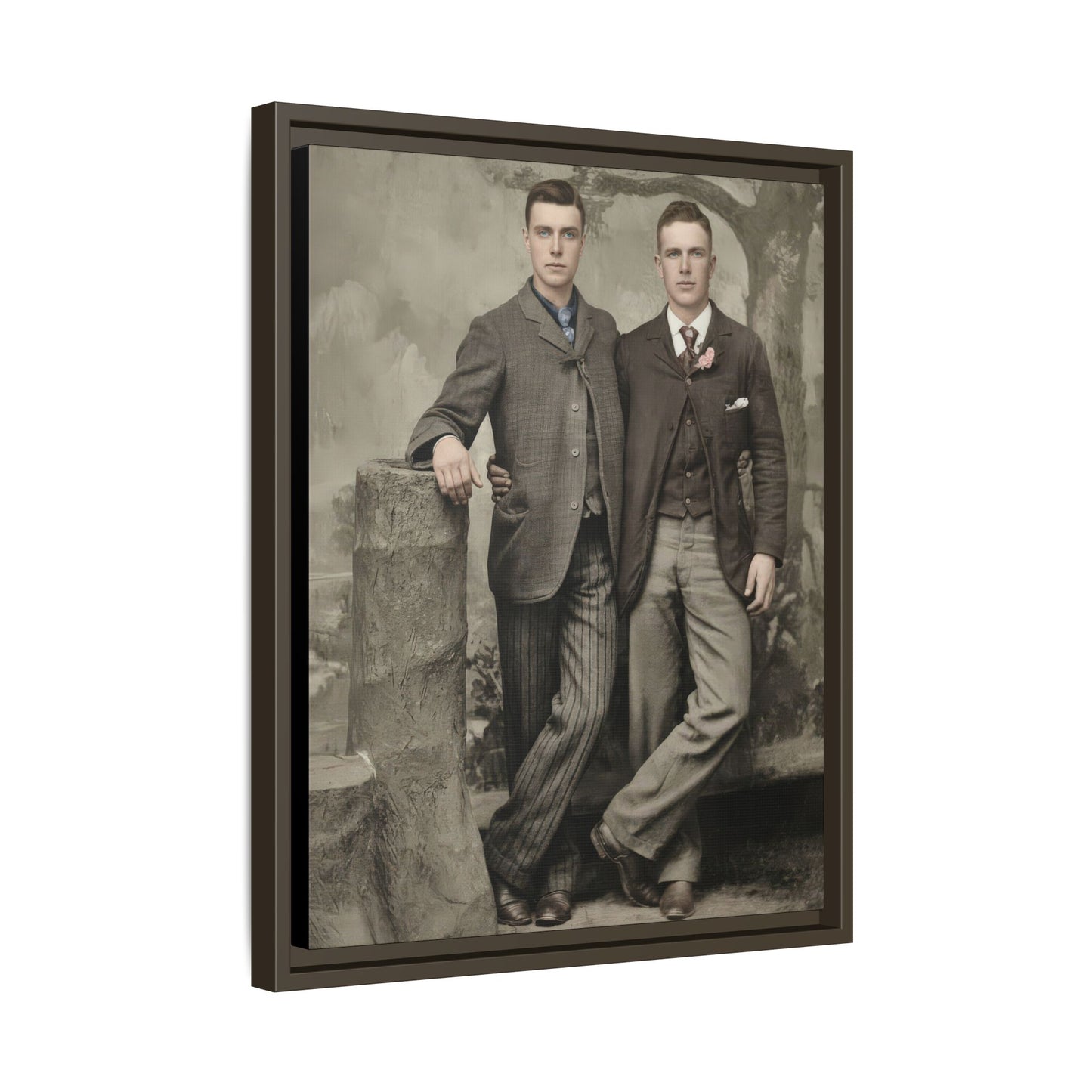 paire 059 | Framed Vintage Photo - Matte Canvas