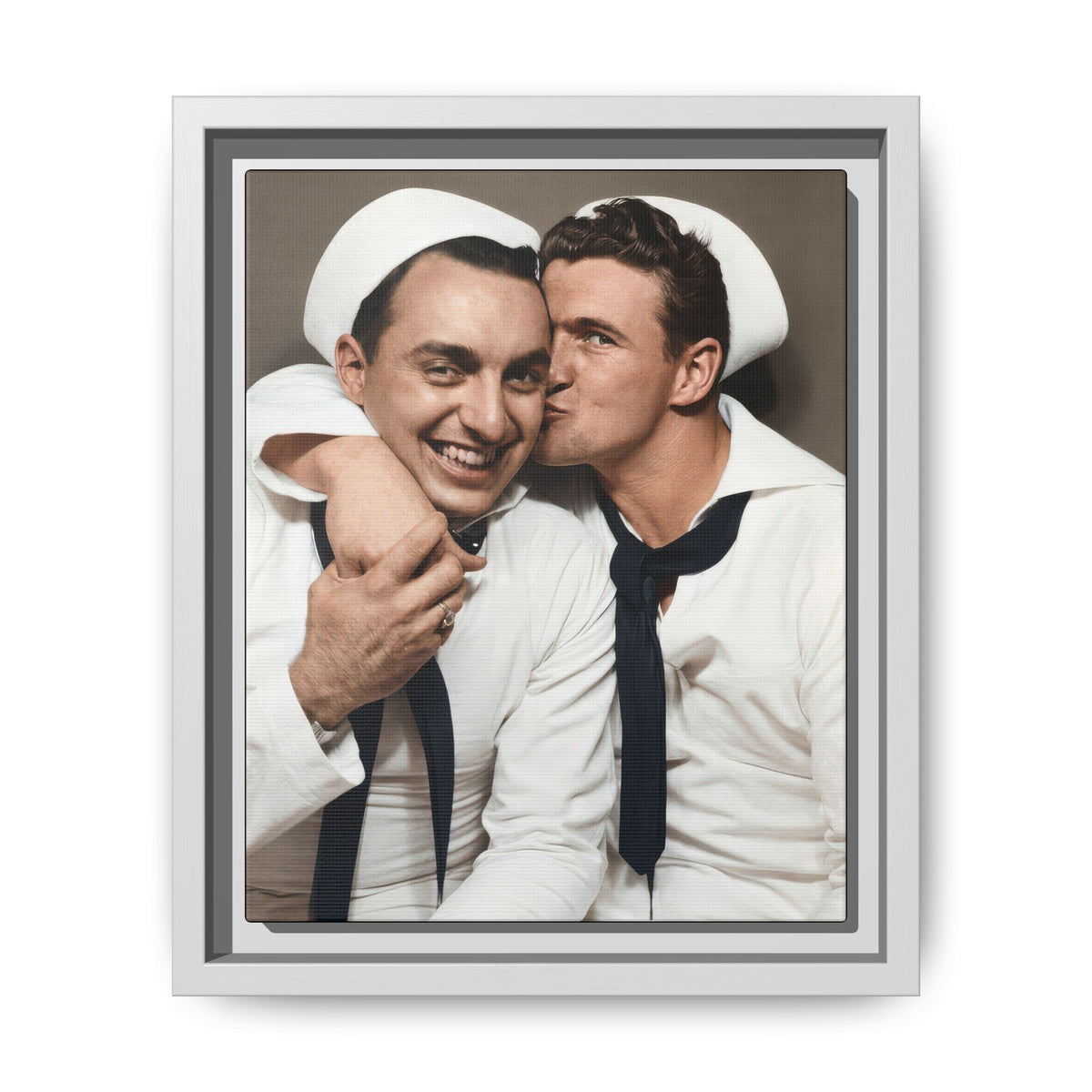 paire 155 | Framed Vintage Photo - Matte Canvas