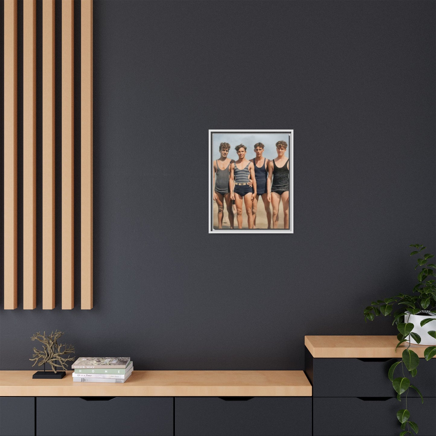nager 018 | Framed Vintage Photo - Matte Canvas