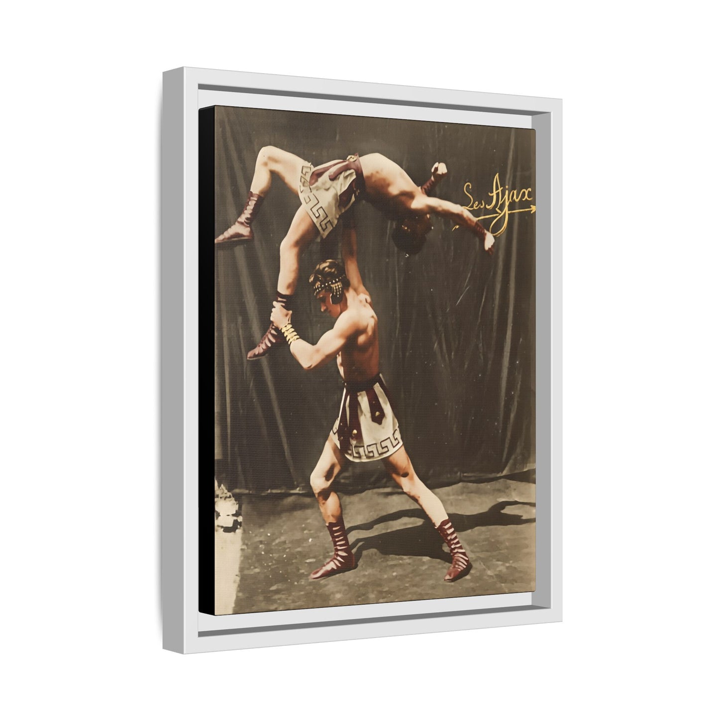 athlétisme 012 | Framed Vintage Photo - Matte Canvas