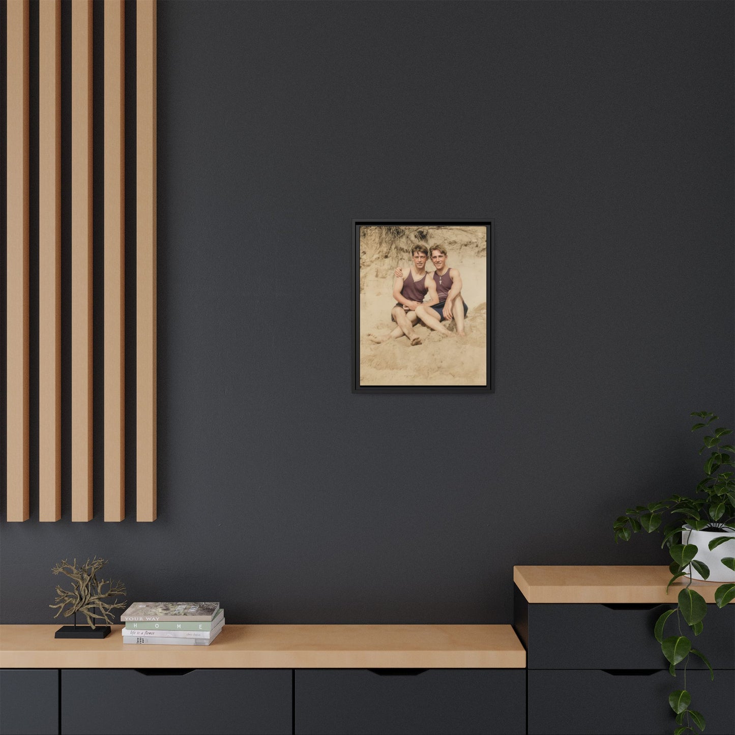 nager 002 | Framed Vintage Photo - Matte Canvas