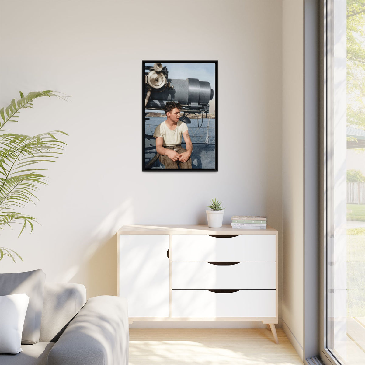 celibataire 026 | Framed Vintage Photo - Matte Canvas