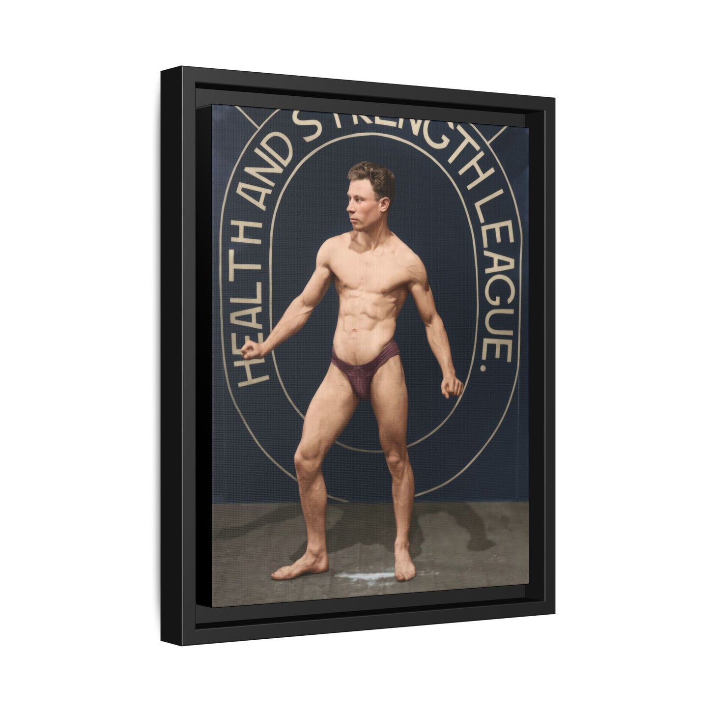 athlétisme 010 | Framed Vintage Photo - Matte Canvas