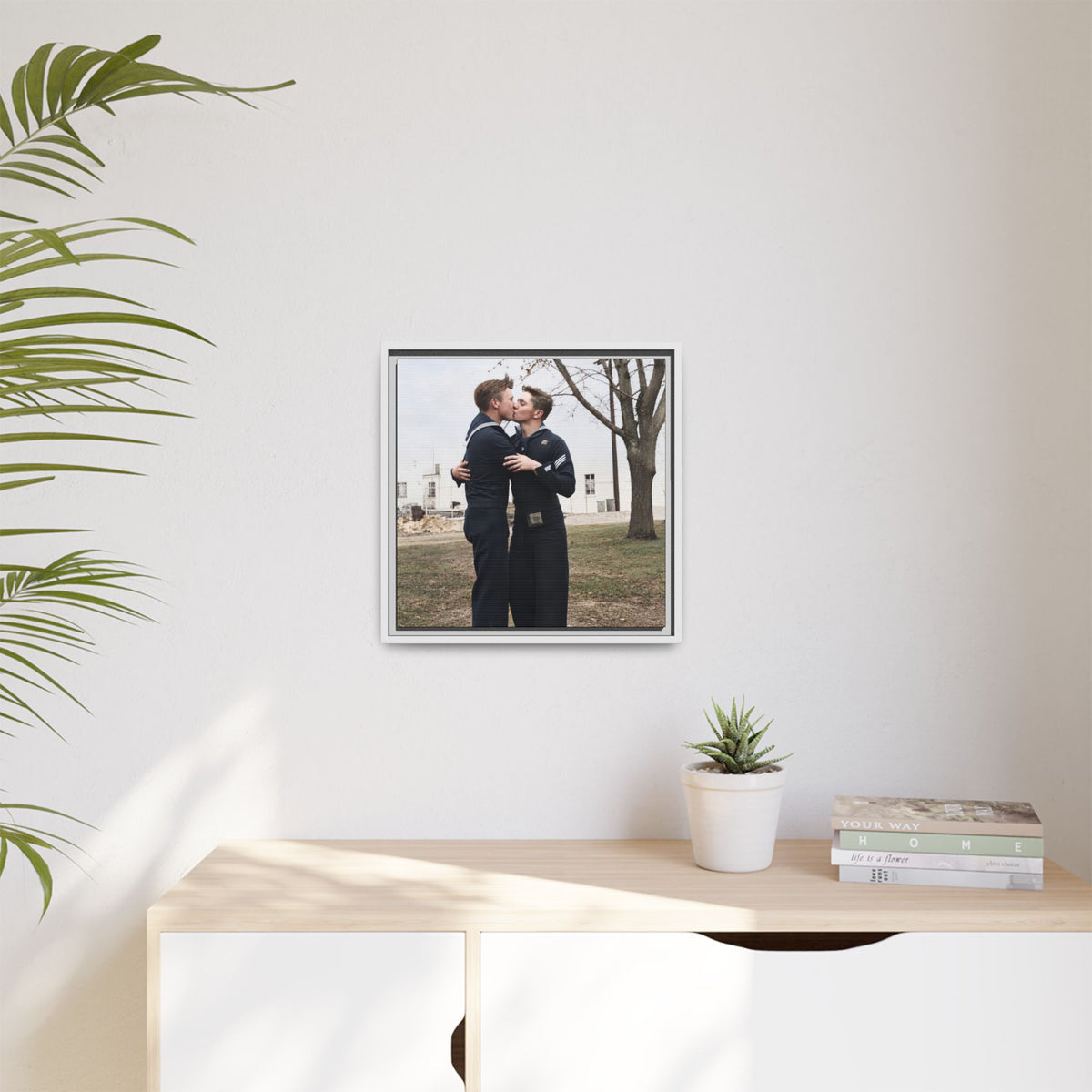 paire 034 | Framed Vintage Photo - Matte Canvas