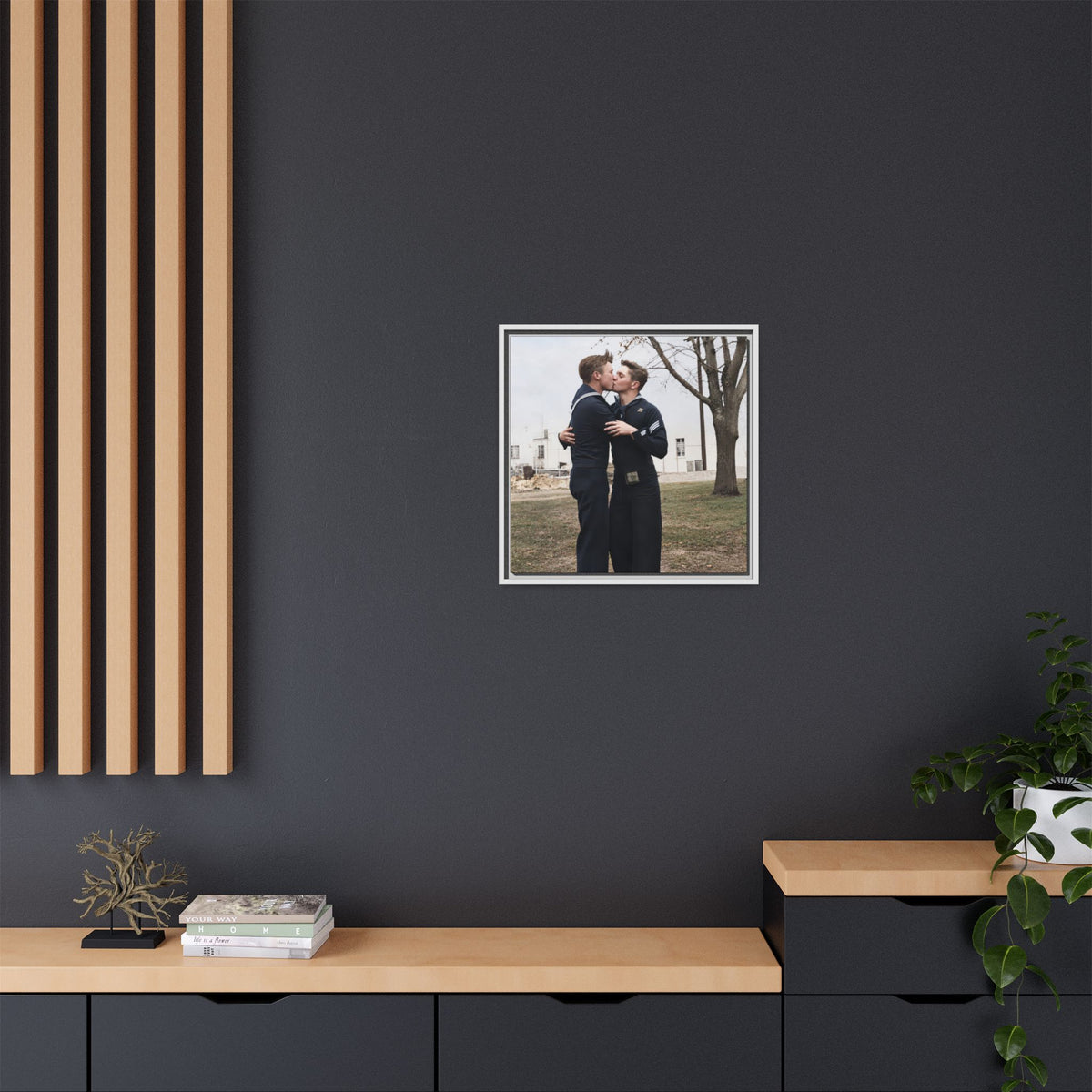 paire 034 | Framed Vintage Photo - Matte Canvas