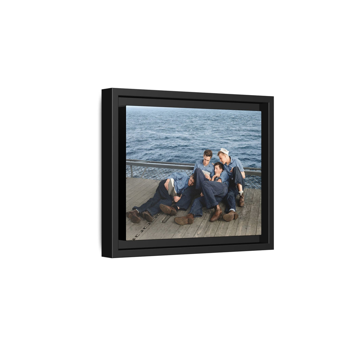 hommes 025 | Framed Vintage Photo - Matte Canvas