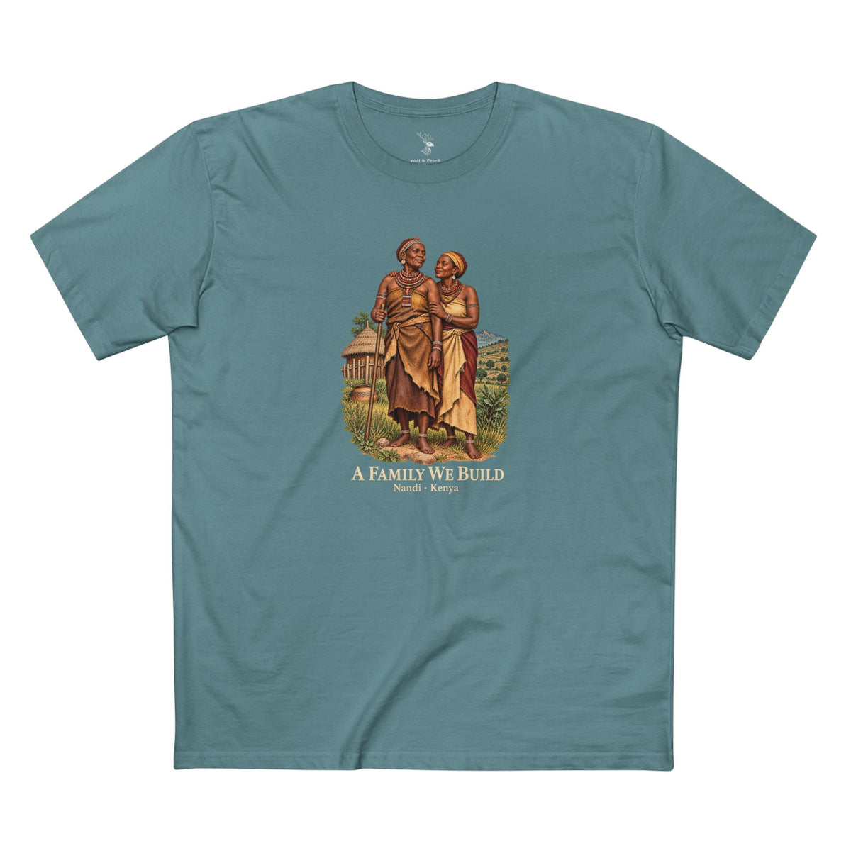 A Family We Build | Nandi-Inspired Vintage Art T-Shirt