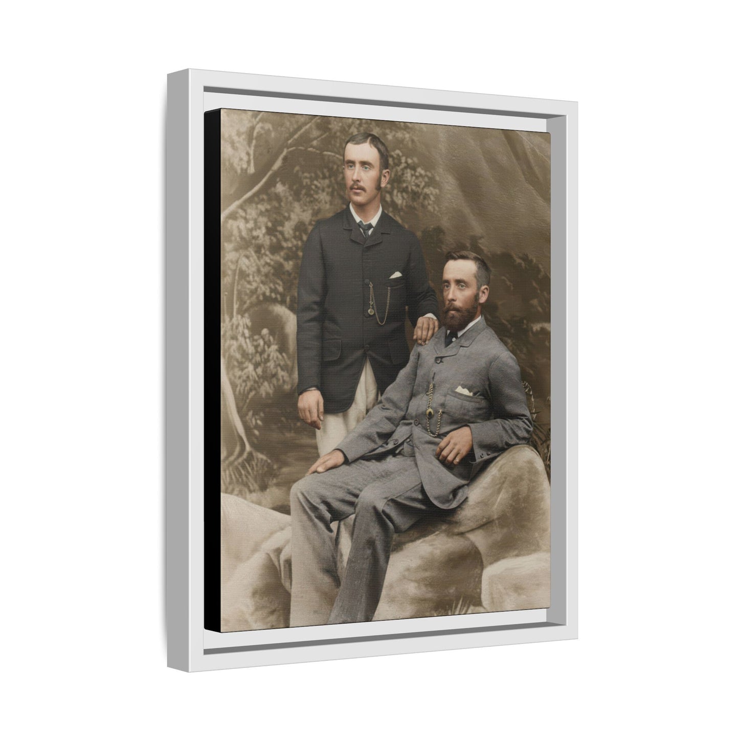 paire 122 | Framed Vintage Photo - Matte Canvas