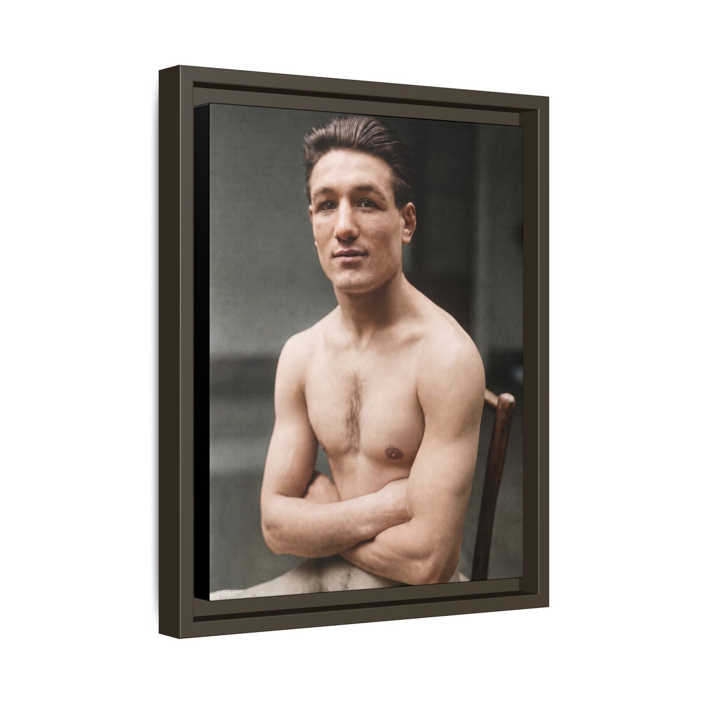 athlétisme 046 | Framed Vintage Photo - Matte Canvas