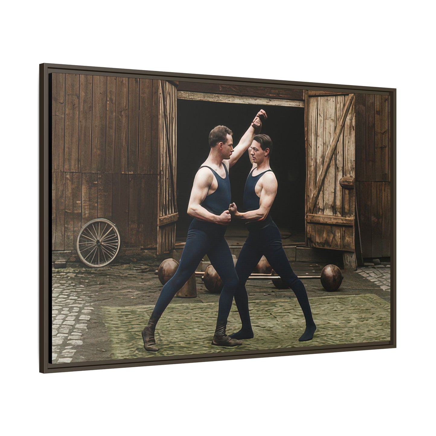 athlétisme 036 | Framed Vintage Photo - Matte Canvas