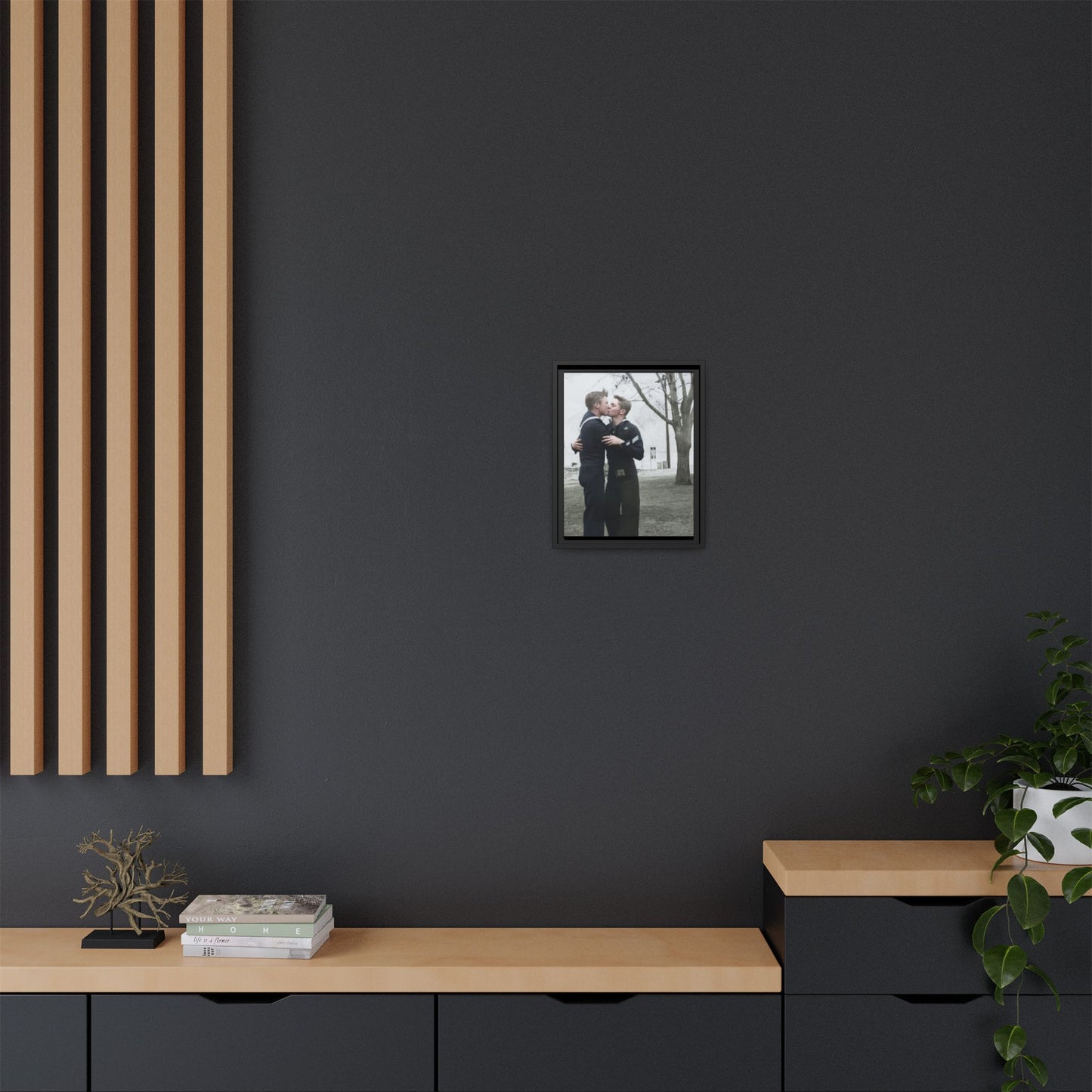 paire 034 | Framed Vintage Photo - Matte Canvas