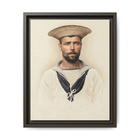 celibataire 020 | Framed Vintage Photo - Matte Canvas