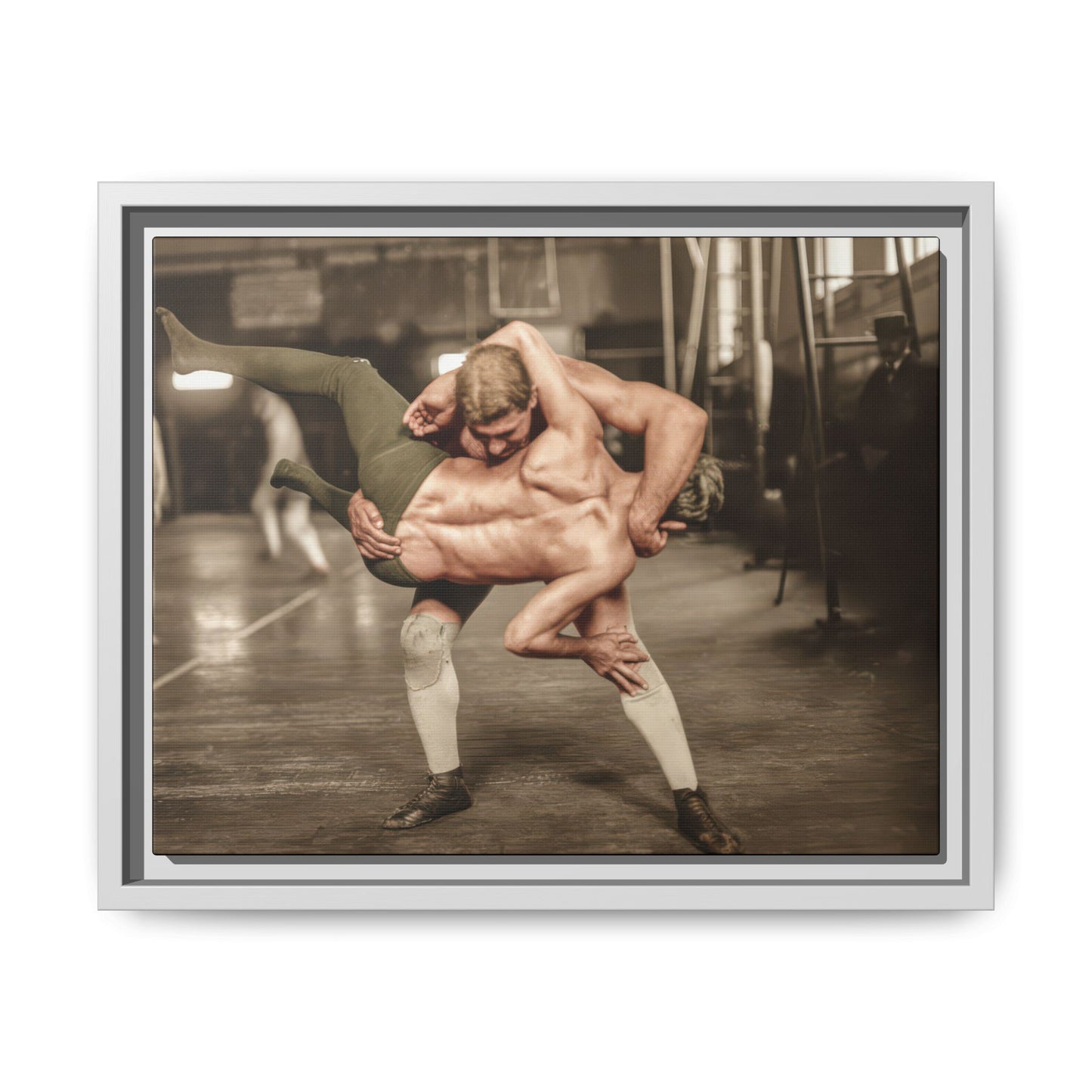 athlétisme 006 | Framed Vintage Photo - Matte Canvas