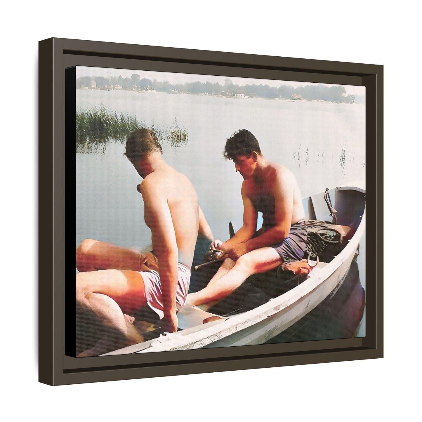 paire 035 | Framed Vintage Photo - Matte Canvas