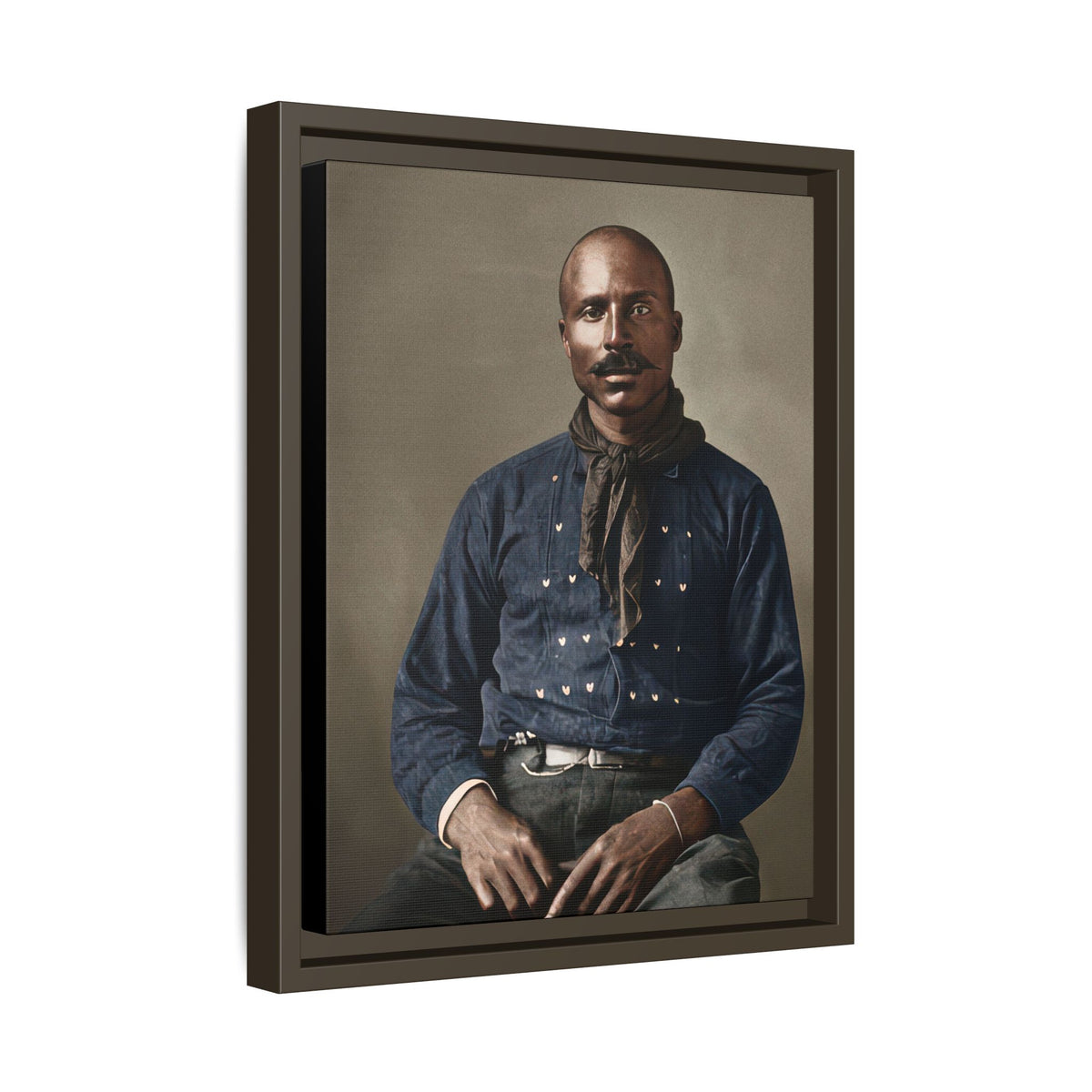 celibataire 017 | Framed Vintage Photo - Matte Canvas