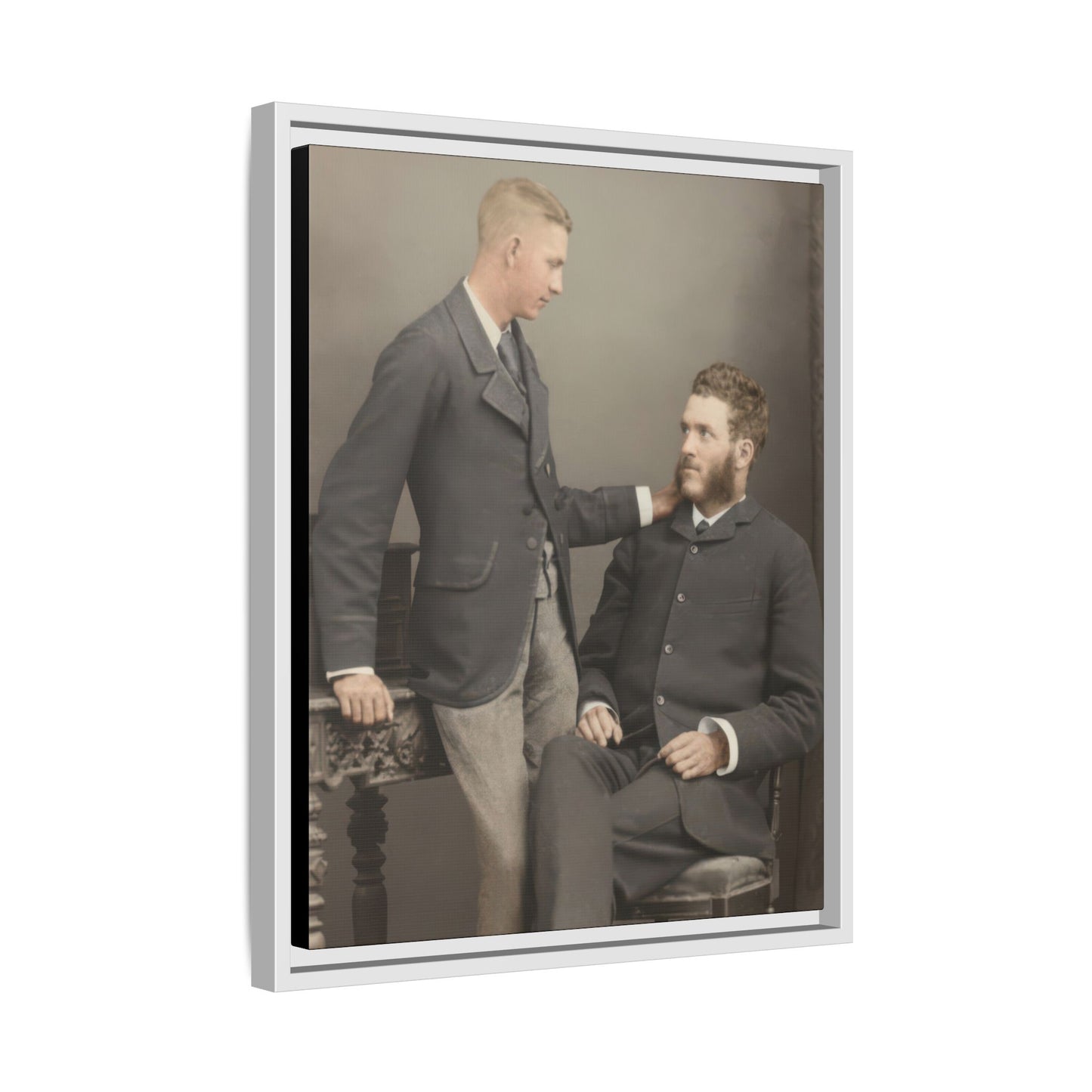 paire 111 | Framed Vintage Photo - Matte Canvas