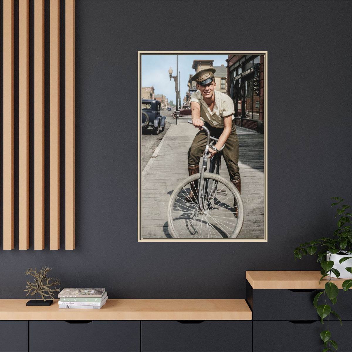 celibataire 007 | Framed Vintage Photo - Matte Canvas
