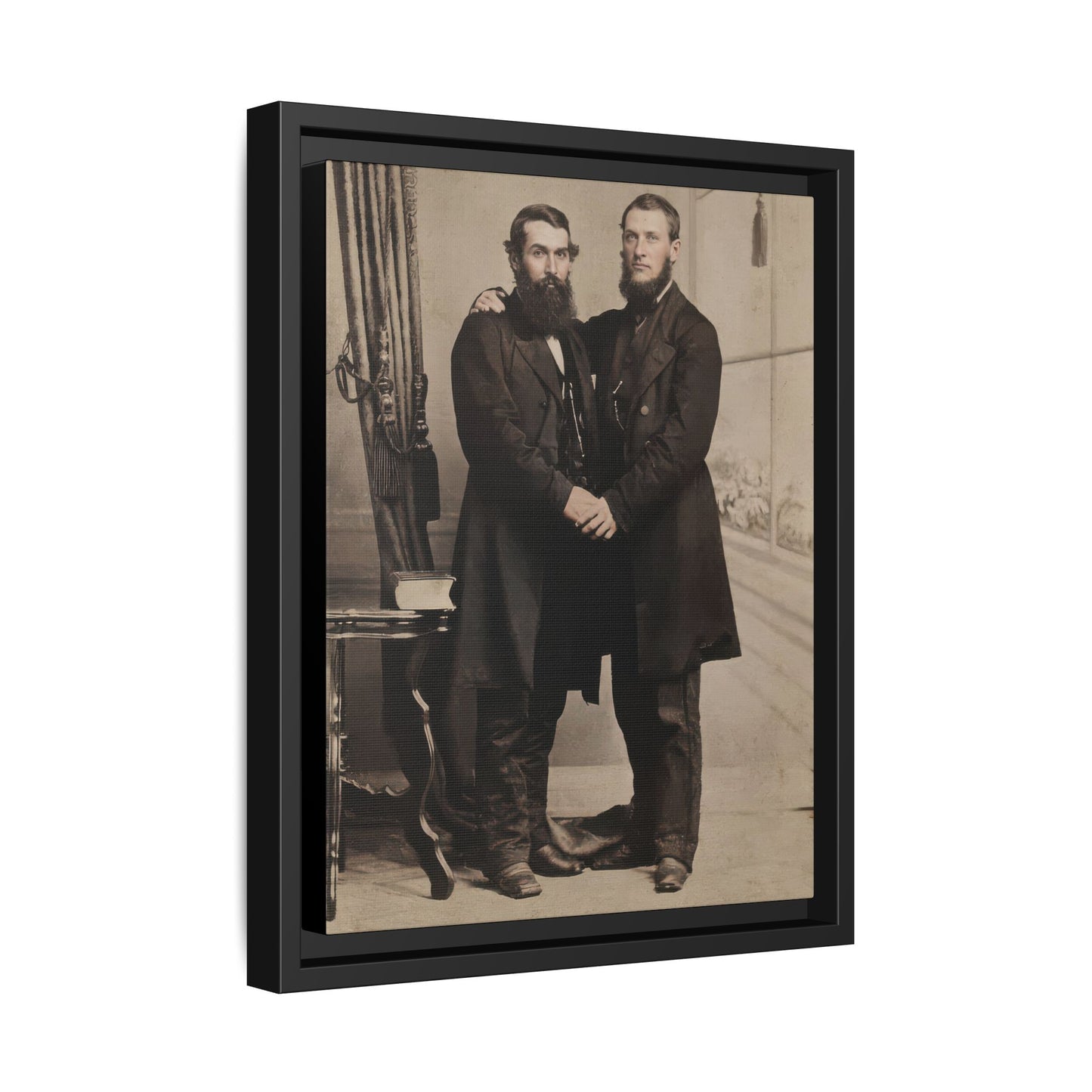paire 022 | Framed Vintage Photo - Matte Canvas