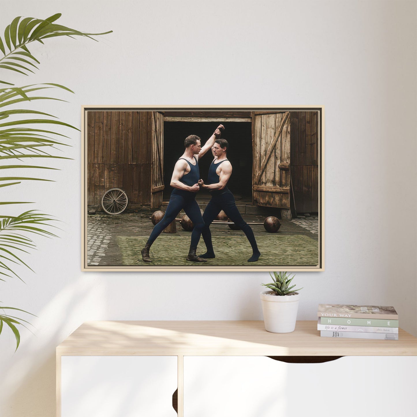 athlétisme 036 | Framed Vintage Photo - Matte Canvas