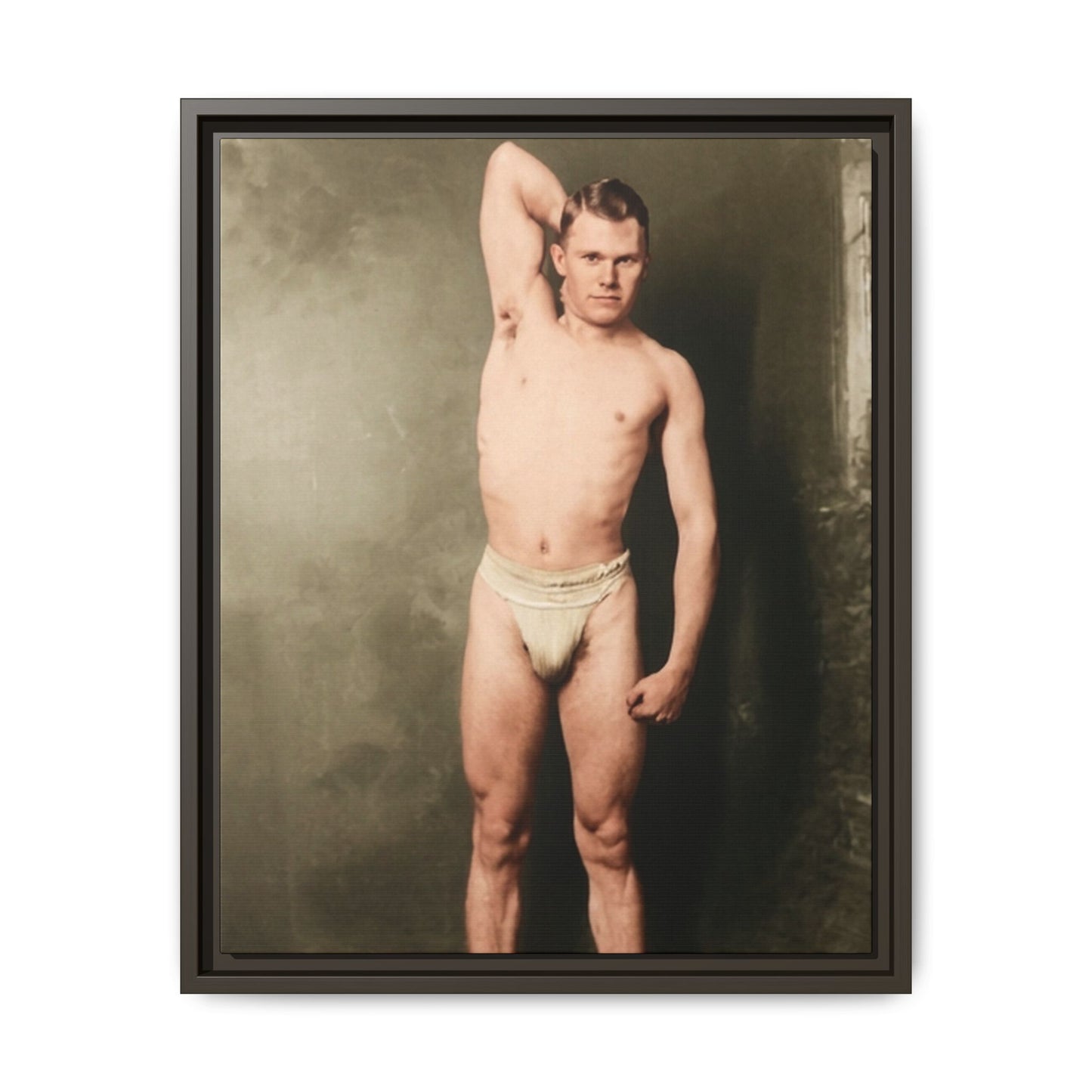 athlétisme 025 | Framed Vintage Photo - Matte Canvas