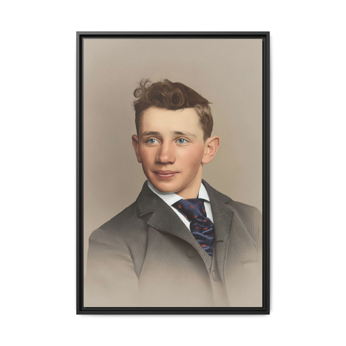 celibataire 038 | Framed Vintage Photo - Matte Canvas