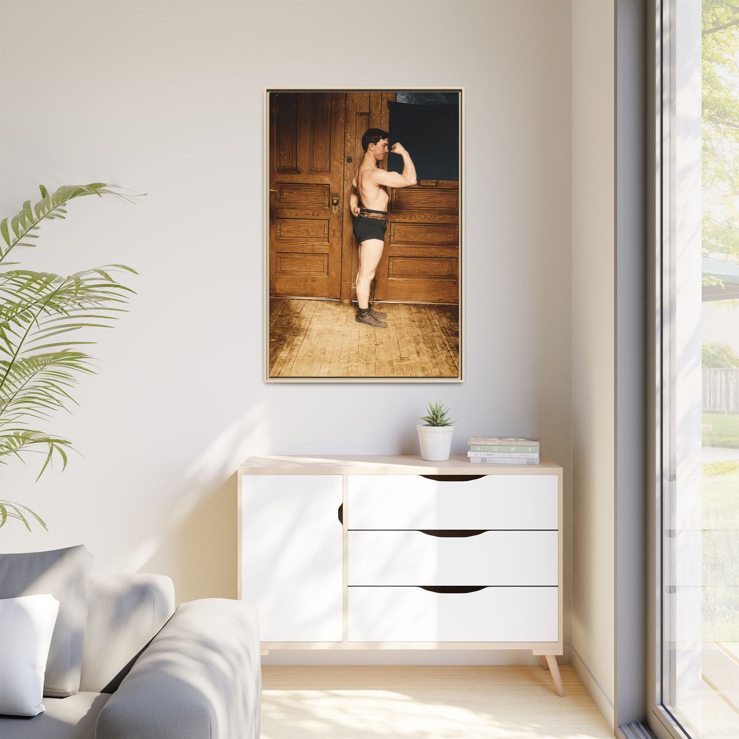 athlétisme 023 | Framed Vintage Photo - Matte Canvas