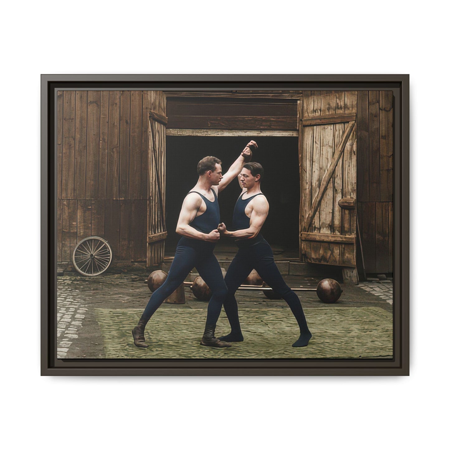 athlétisme 036 | Framed Vintage Photo - Matte Canvas