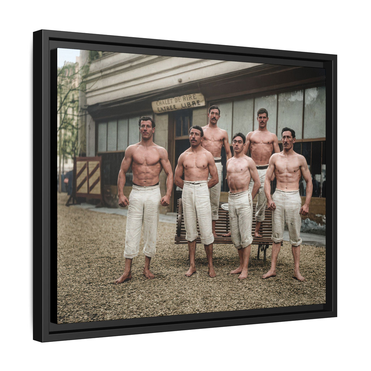 athlétisme 044 | Framed Vintage Photo - Matte Canvas